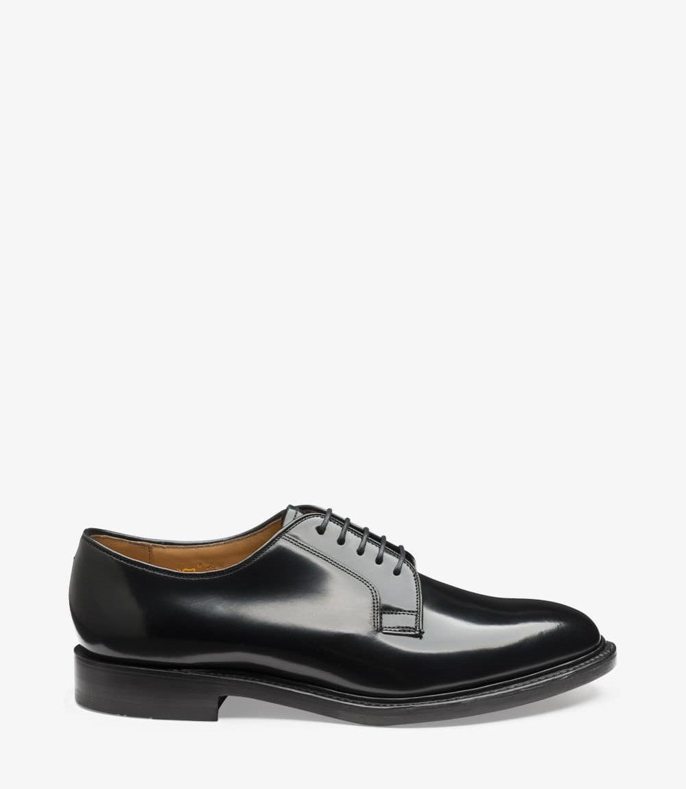 Men Loake Black Event Formal Shoes 771