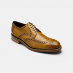 Loake Redgrave Tan Semi Brogue Shoes | Goodyear Welted Leather Shoes