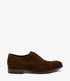 Loake Hughes Brown Suede Semi Brogue Shoes | Men's Smart Casual Shoes