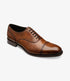 Loake Hughes Chestnut Brown Semi Brogue Shoes | Men's Dress Shoes