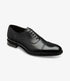 Loake Hughes Black Semi Brogue Shoes | Men's Formal Footwear