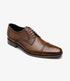 Loake Foley Cedar Semi Brogue Derby Shoes | Men's Dress Shoes