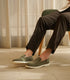 Loake Tuscany Pistachio Suede Loafers Life style