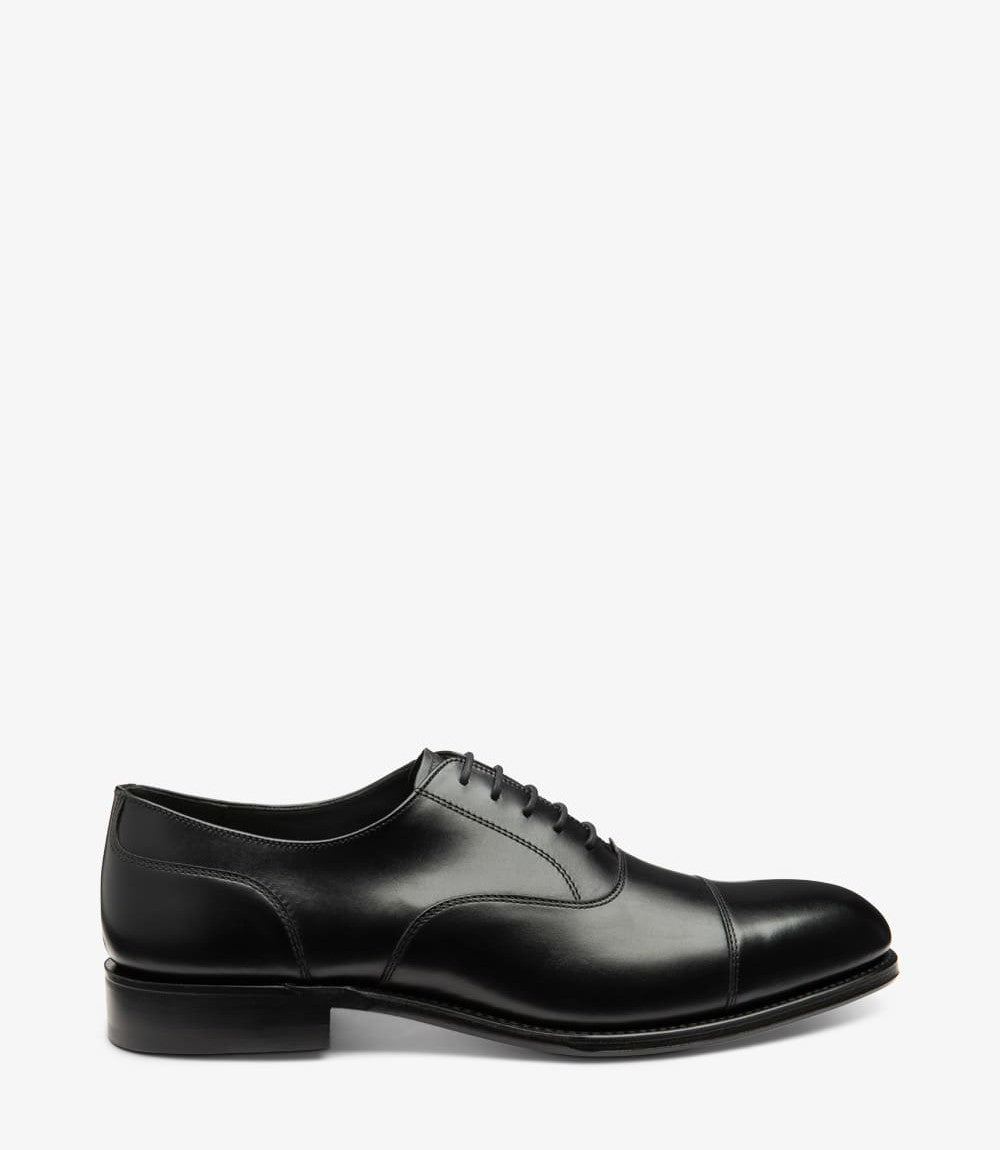 Loake Stonegate Carbon Black Oxford Shoes for Men