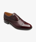 Loake Woodstock Burgundy Oxford Brogues | Men's Dress Shoes