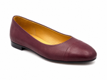 Women's Maroon Leather Pumps | Oscar William