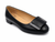 Oscar William Women's Black Leather Pumps with Buckle