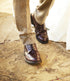 Loake Bedale Burgundy Brogue Derby Boots Life Style