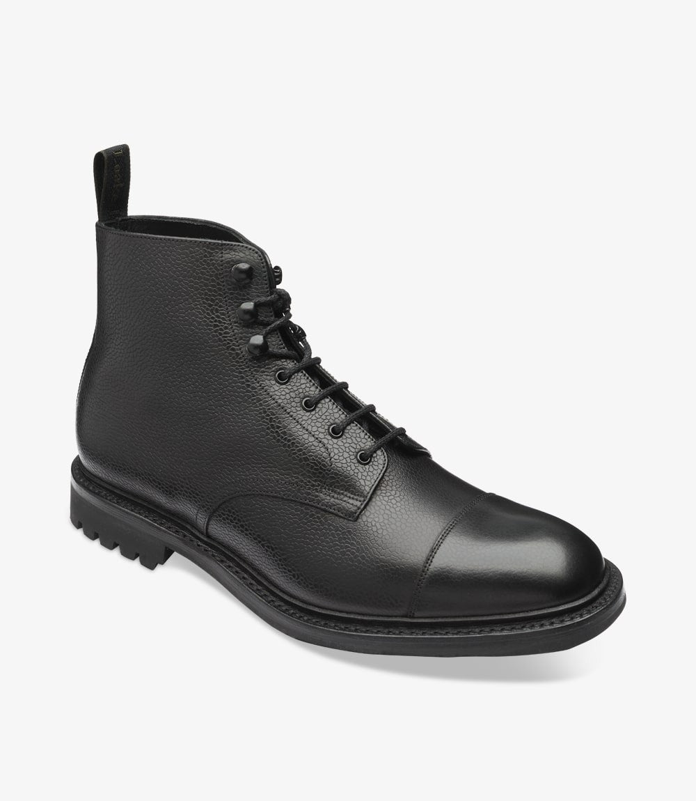 Loake - Sedbergh Black Grain Derby Boots