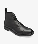 Loake - Sedbergh Black Grain Derby Boots
