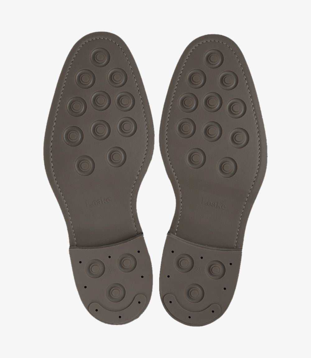 Loake Lytham Oxblood Grain Chukka Boot Sole Detail