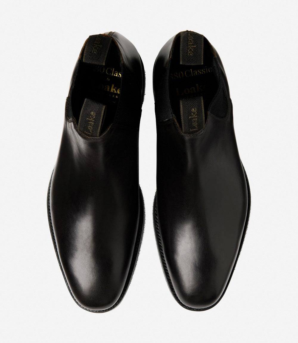 Loake Emsworth Black Chelsea Boots