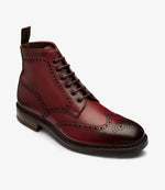 Loake Burford Burgundy Brogue Boots | Handmade Men's Boots