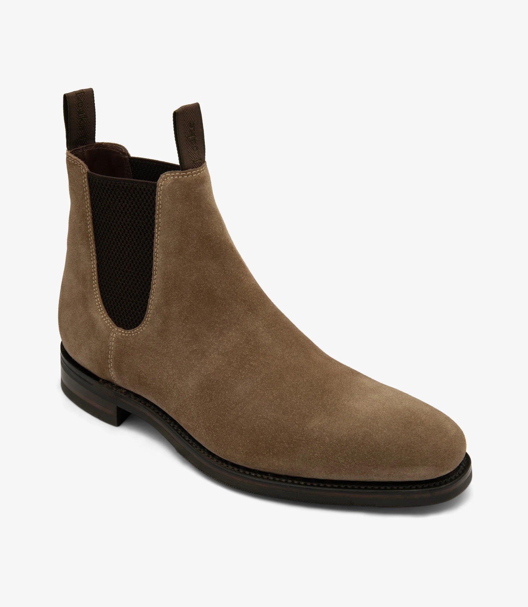 Loake Emsworth Flint Suede Chelsea Boots | Made in England