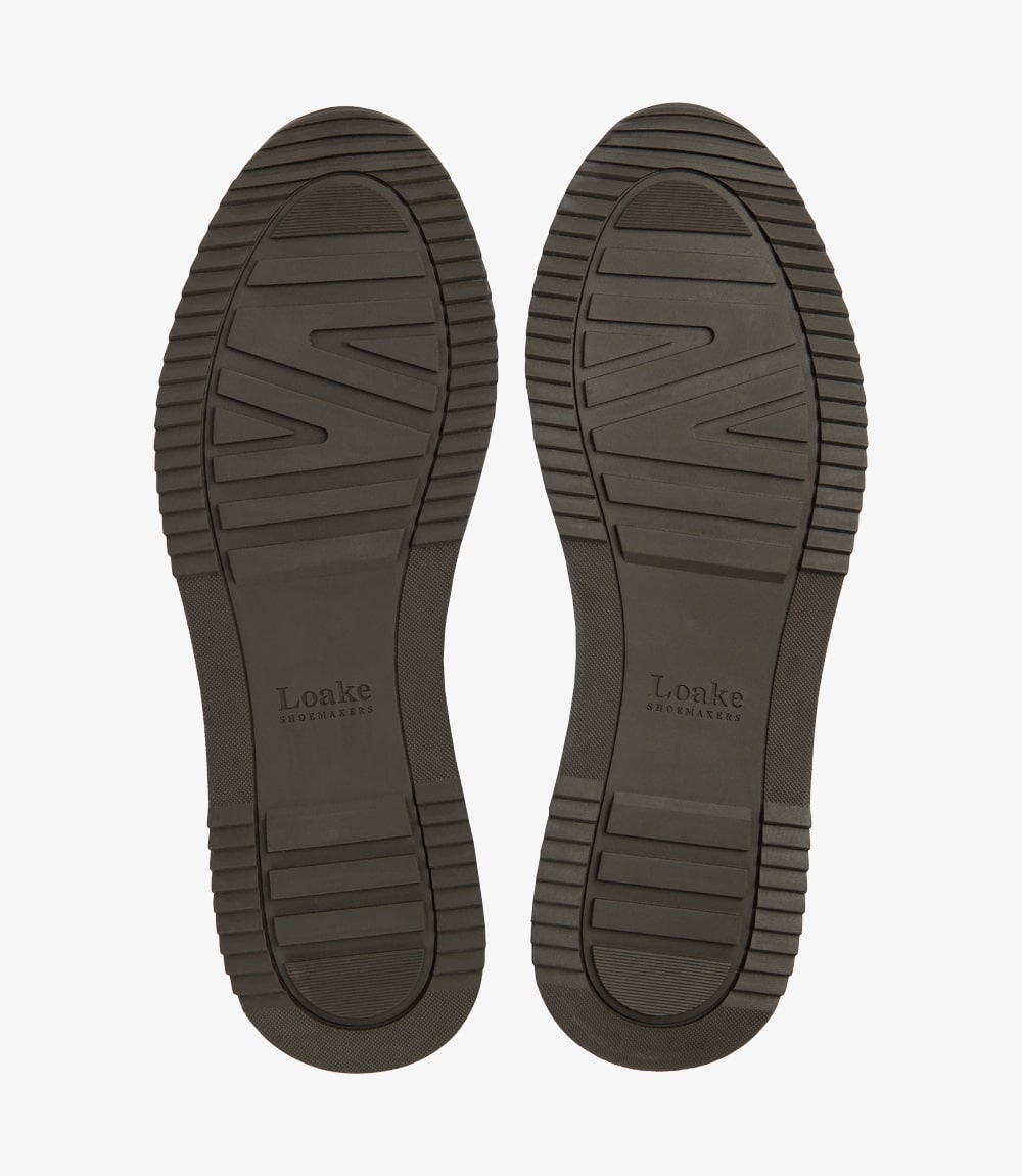 Loake Bannister Anthracite Suede Sneakers sole detail