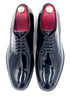 Oscar William Black Patent Derby Shoes