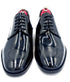Oscar William Black Patent Derby Shoes