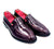 Oscar William Burgundy High Shine Penny Loafers – Leather Sole / Lining