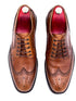 Black Full Brogue Dress Shoes with Dainite Sole | Oscar William