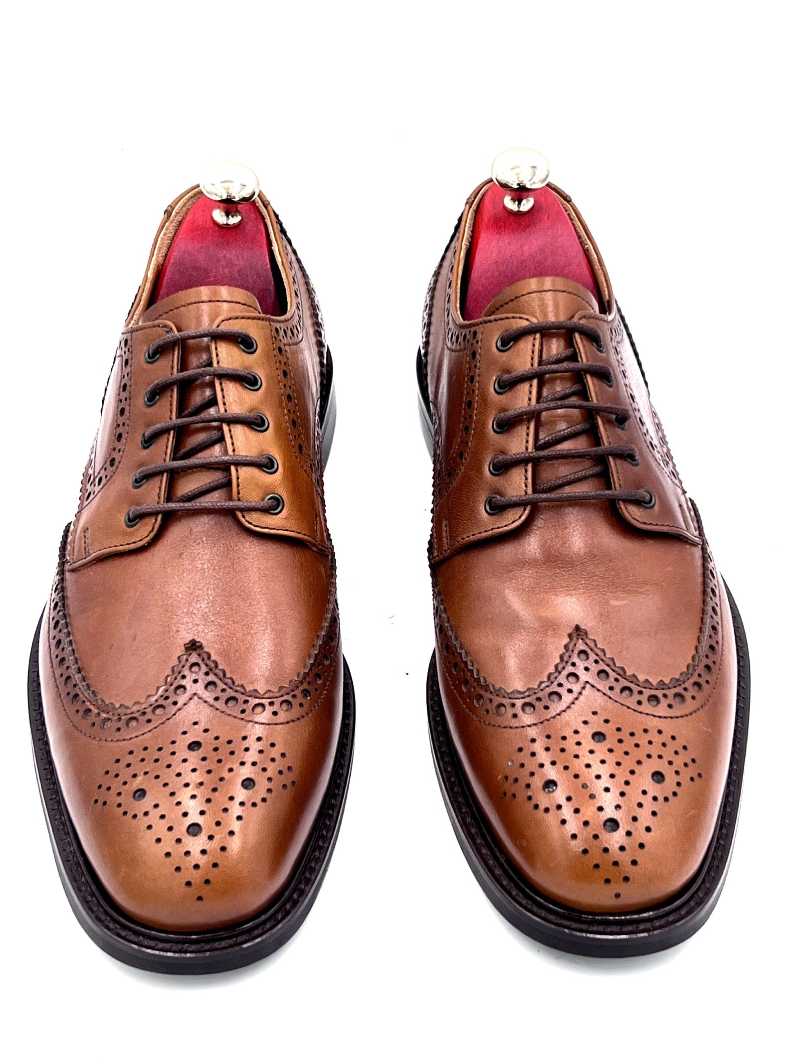 Black Full Brogue Dress Shoes with Dainite Sole | Oscar William