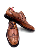 Black Full Brogue Dress Shoes with Dainite Sole | Oscar William