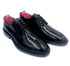 Oscar William Black High Shine Derby Shoes | Leather Sole