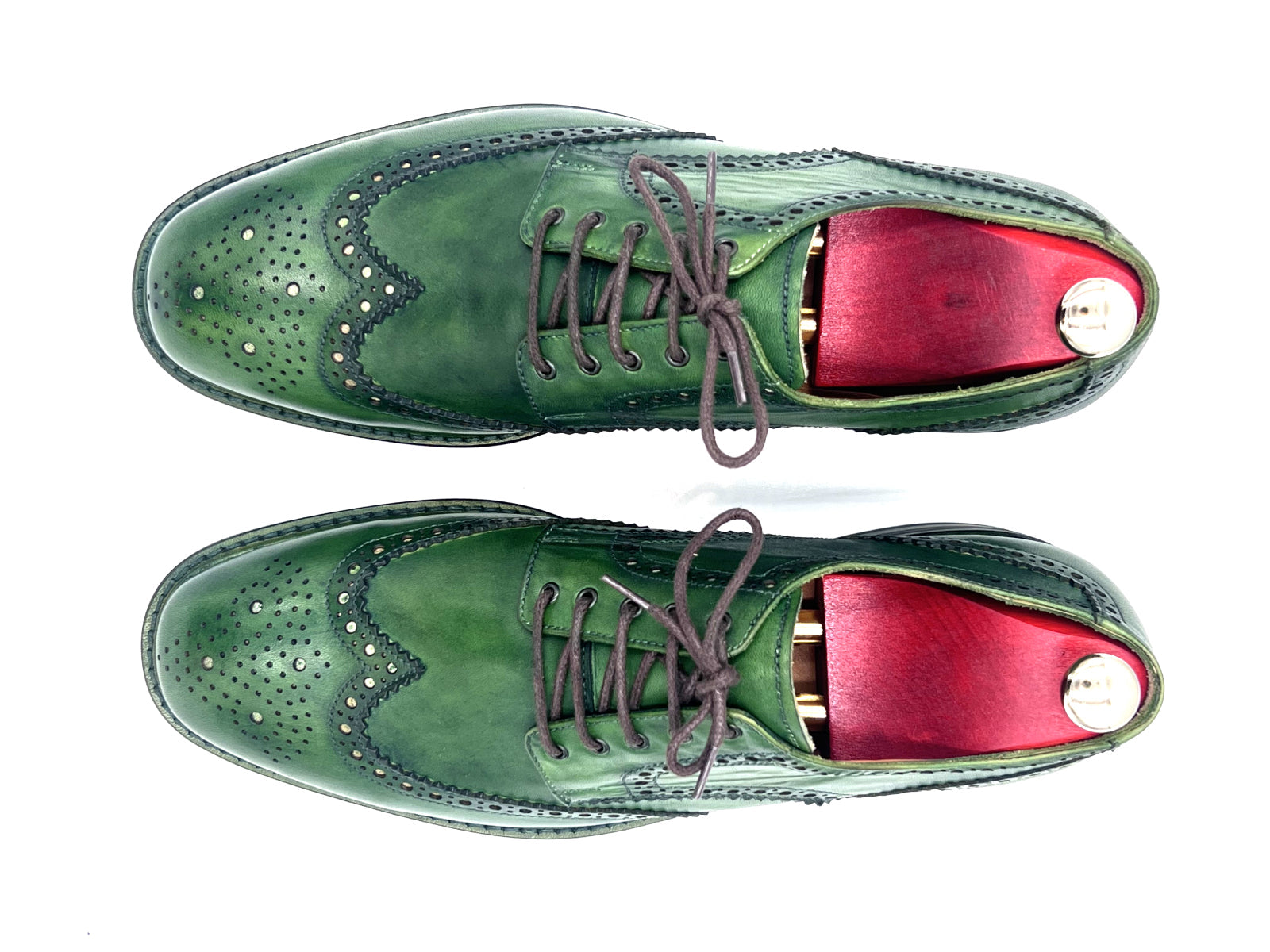 Green Patina Brogue Shoes | Handmade by Oscar William