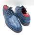 Classic Blue Patina Brogue Shoes |Handmade by Oscar William