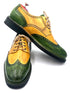 Yellow & Green Patina Brogues | Handmade by Oscar William