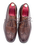 Handmade Chocolate Brown Leather Brogue Shoes by Oscar William