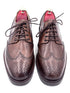 Handmade Chocolate Brown Leather Brogue Shoes by Oscar William