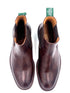 Oscar William Handmade Chocolate Chelsea Boots Studded Rubber Sole