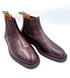 Oscar William Handmade Chocolate Chelsea Boots Studded Rubber Sole