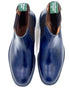 Oscar William Navy Blue Chelsea Boots Studded Sole