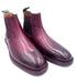 Oscar William Burgundy Chelsea Boots | Hand-Painted Patina Leather