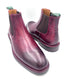Oscar William Burgundy Chelsea Boots | Hand-Painted Patina Leather