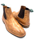 Oscar William Tan Patina Chelsea Boots | Hand-Painted Leather