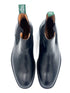 Oscar William Black Leather Chelsea Boots Rubber Sole