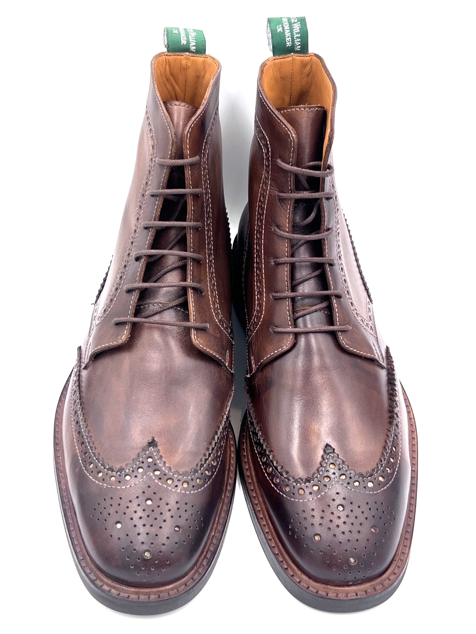 Chocolate Brogue Boots | Handmade by Oscar William