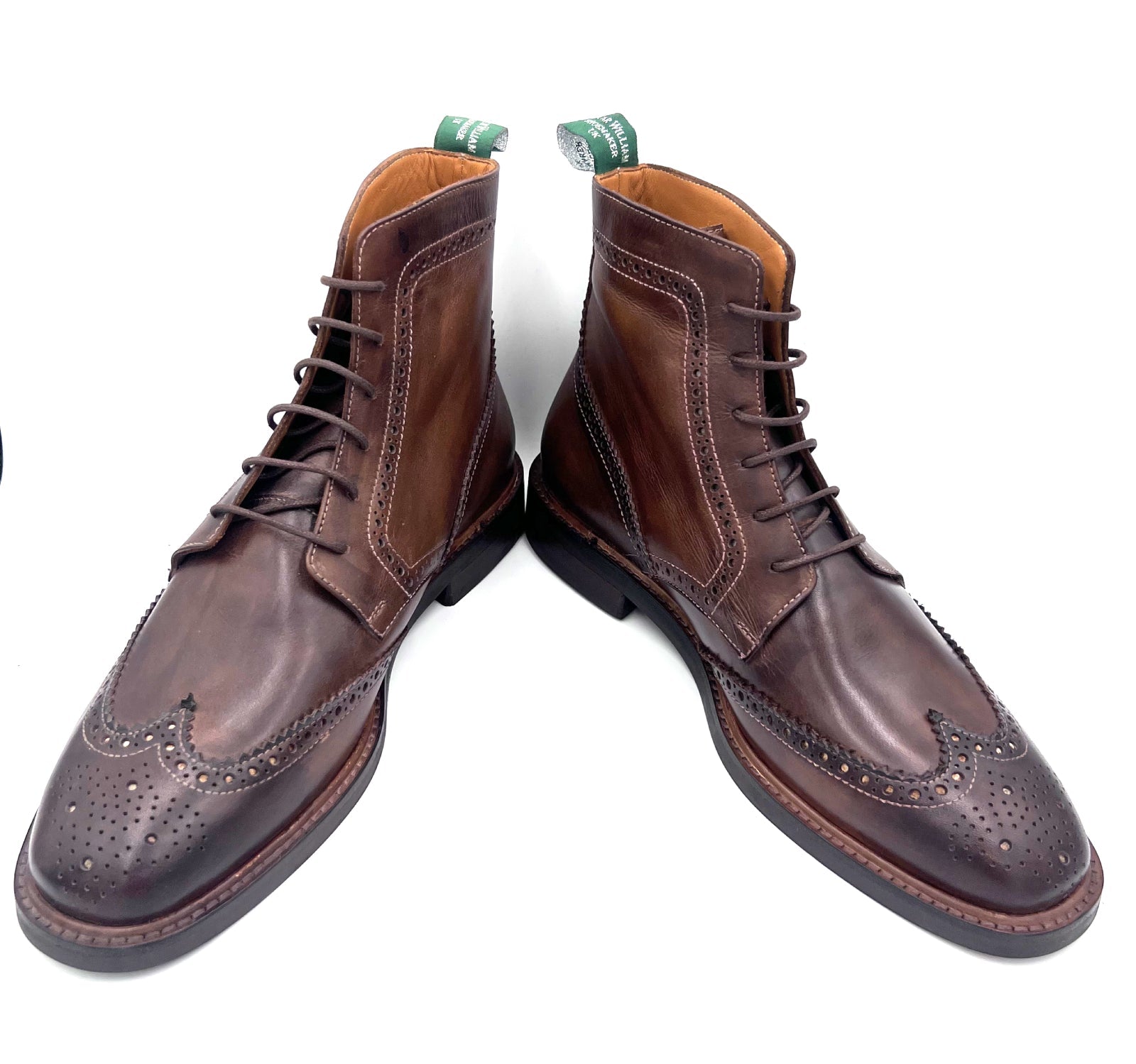 Chocolate Brogue Boots | Handmade by Oscar William