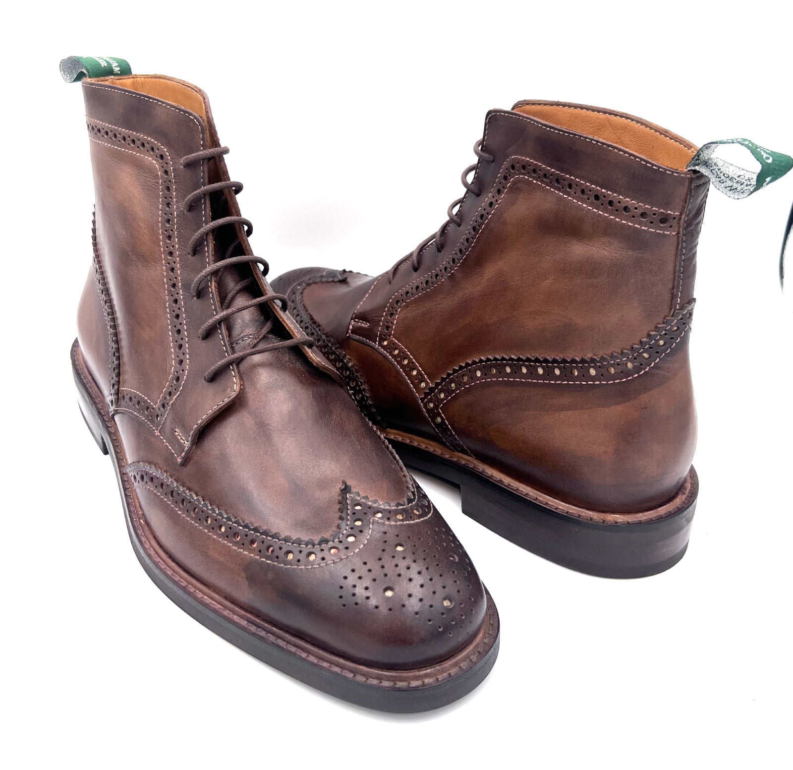 Chocolate Brogue Boots | Handmade by Oscar William