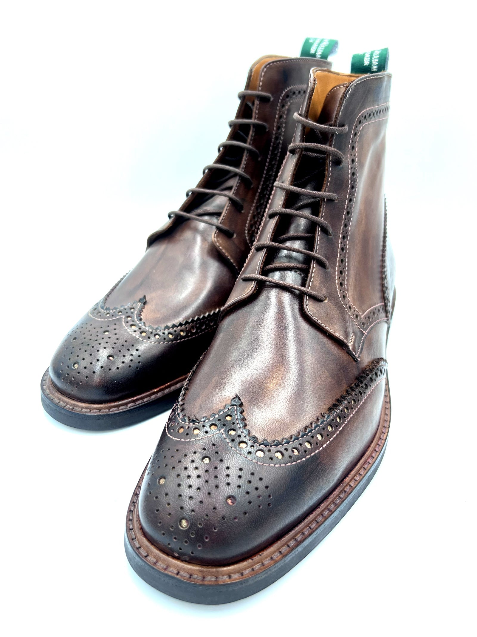 Chocolate Brogue Boots | Handmade by Oscar William