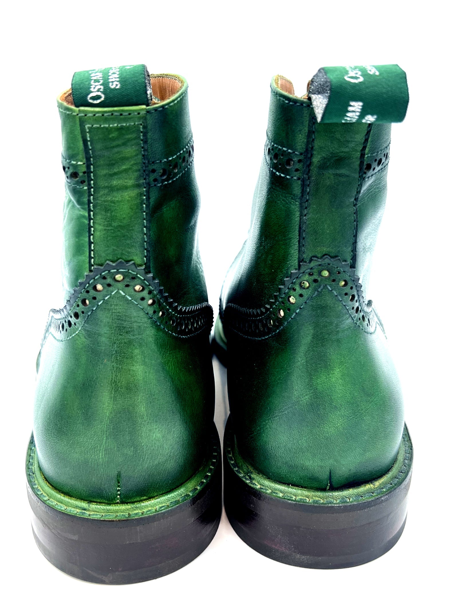 Green Patina Brogues | Handmade by Oscar William