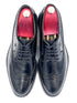 Black High Shine Royal Long Wing Brogues | Handmade by Oscar William