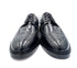 Black High Shine Royal Long Wing Brogues | Handmade by Oscar William