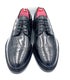 Black High Shine Royal Long Wing Brogues | Handmade by Oscar William
