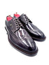 Royal Long Wing Brogue Shoes in High Shine Brown | Oscar William