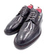 Royal Long Wing Brogue Shoes in High Shine Brown | Oscar William