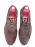Oscar William Handmade Dark Brown Suede Brogues with Classic Wingtip Detailing