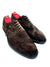 Oscar William Handmade Dark Brown Suede Brogues with Classic Wingtip Detailing